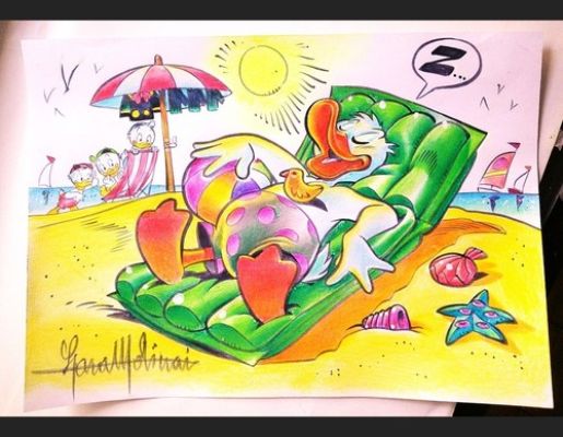 LARA MOLINARI Illustrazione originale a colori Disney A4 21x30cm di Paperino. | eBay Europe (Buy It Now)