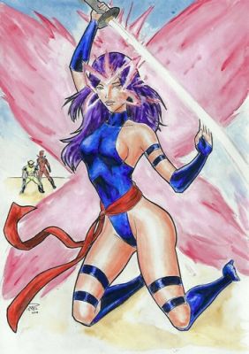 PSYLOCKE WOLVERINE DEADPOOL 8X12 ORIGINAL ART DRAWING SKETCH X-MEN MARVEL COMICS | eBay US (Buy It Now)