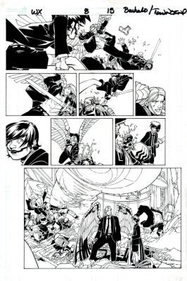 Chris Bachalo, Tim Townsend | Wolverine & the X-Men #8 P 2 (The Angel Battling!) | Romitaman