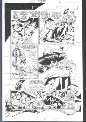 Rags Morales David Meikis | Great Morales Hourman Page - Finely Detailed - Crazed Scientist Issue Hourman # 21 Page 7 | Koch Comic Art