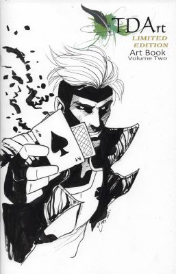 Lori Hanson | Gambit X-Men Sketch Cover -Tdart Volume 2 Art Book | TDArt