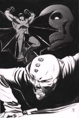 Ibrahim Moustafa | Detective Comics #437 Cover Sequel Art - ’One Minute Later’ - Signed - 2016 | Anthony’s Comic Book Art