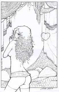 Cacciatore, Michela - original illustration "Ragazza nel letto" | Catawiki