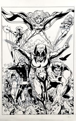 Will Meugniot | X-Men: the Art And Making of the Animated Series Published Pinup (9 Published X-Men Team Members! 3 Extra Drawings Included!) 2020 | Romitaman