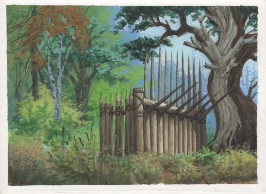 Den Beauvais | Spikey Crenalations Guardians Tcg Fantasy Card Game | TDArt