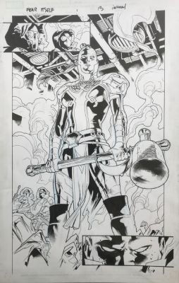 Stuart Immonen, Stuart Immonen | Fear Itself Issue #1 Page 13 - Sin Becomes Skadi | ComicArtFans Classifieds