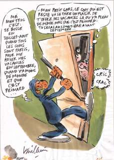 Vuillemin Philippe | Illustration originale de Philippe VUILLEMIN pour L’ECHO DES SAVANES | Galerie Napoléon