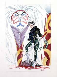 Pander Brothers - Grendel: Devil’s Legacy - "Grendel Cycle" Watercolor Illustration PLUS First Printing of "Grendel Cycle" Signed by Arnold & Jacob Pander