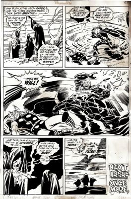 John Buscema, John Verpoorten | Thor #200 P 20 (Thor Battles Pluto As the 3 Witches Save Him!) 1971 | Romitaman