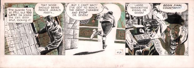 George Evans | Secret Agent Corrigan Strip 4/26/71 | Anthony’s Comic Book Art