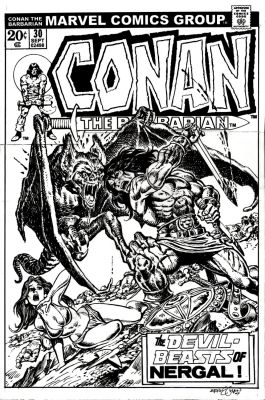 Ernie Chan | Conan the Barbarian #30 Cover Recreation By Original 1973 Cover Inker!) 2007 | Romitaman