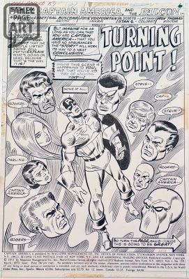 Sal Buscema | Captain America 159 Page 1 Splash | Panel Page Art