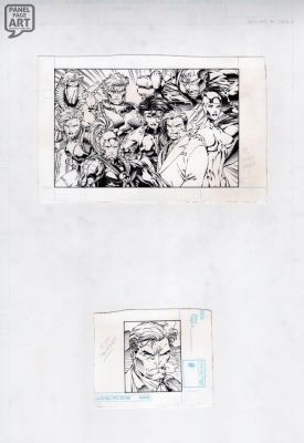 Travis Charest | Wildcats Wizard Promo Card 3 Art - 1993 | Panel Page Art