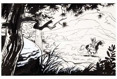 Derib | YAKARI. Célébrissime page de garde pour cette série... | Coutau Bégarie