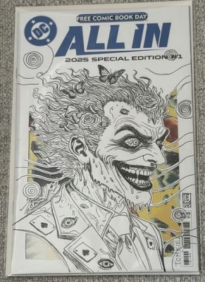 Psychedelic Joker DIE-CUT Custom Sketch Cover Comic Signed Tomkiel / Wheelock | eBay US (Buy It Now)
