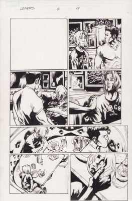 Karl Moline | Loners #2 Pg.9 - Interior Page - 2007 | Anthony’s Comic Book Art