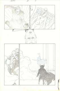 Esad Ribic - Secret Wars #5 P.11 - Molecule Man, Black Swan, And Doctor Strange - 2015 Signed