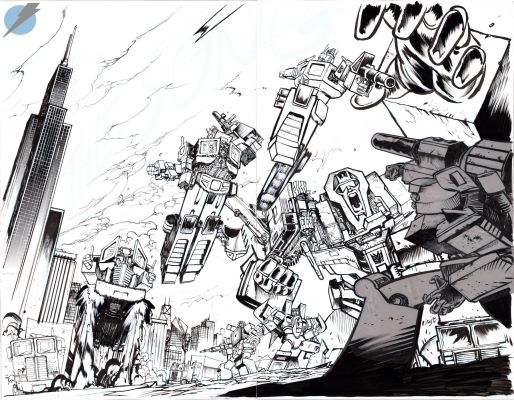 Daniel Warren Johnson | Transformers Issue 24 Page Cover | Felix Comic Art