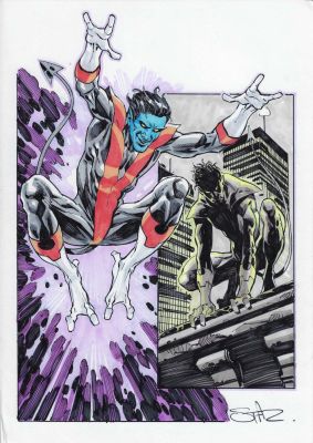 Staz Johnson | Nightcrawler in the City Pinup | TDArt