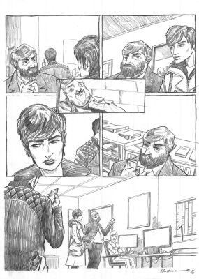 Pontarolo Frédéric | Planche Originale 16 de Impact au crayon sur papier | Galerie Napoléon