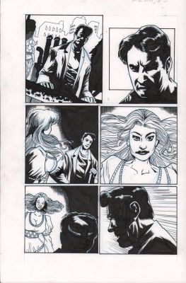 Kelley Jones | ’G.G.’ #4 P.5 - Ink Over Bluelines | Anthony’s Comic Book Art