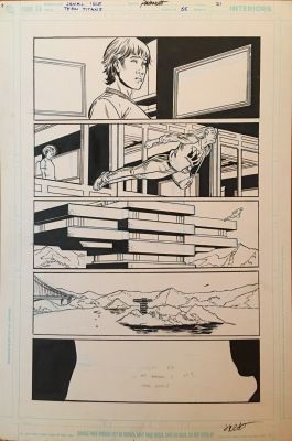 Teen Titans #55, pg. 21 Jamal Igle & Jimmy Palmiotti – Original Art | PaperFilms