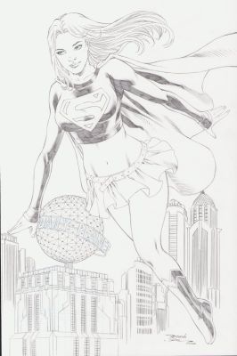 Ricardo Silva | Supergirl Pencil Art Commission - Signed 2020 | Anthony’s Comic Book Art