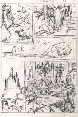 John Buscema | Savage Sword of Conan #40 P 9 (11 X 17 Inch Bronze Age Prelim) | Romitaman