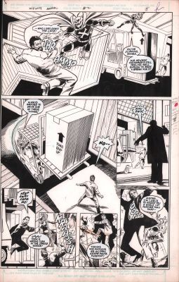 Lou Manna, Tony Dezuniga | Infinity Inc Annual #2 P.5 - Mister Bones & Wildcat Action - 1988 | Anthony’s Comic Book Art