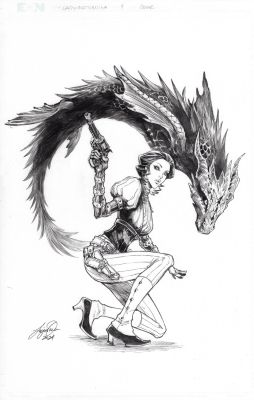 Siya Oum | Lady Mechanika the Devil in the Lake #4 Cover | TDArt