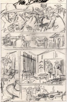 John Buscema | Punisher: a Man Named Frank G/N P 10 (11 X 17 Inch Bronze Age Prelim) | Romitaman