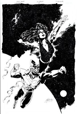 Matt Haley - Firestorm #19 Cover! (Firestorm & Donna Troy!) 2005