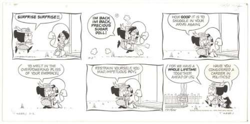 154: TK Ryan Tumbleweeds Sunday 5/2/76 comic art