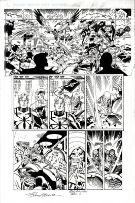 Ron Frenz Sal Buscema | Spider-Island #3 P 2 (11 Heroes Battling At Top! Spider-Girl Battles At Bottom!) 2015 | Romitaman