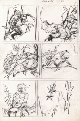 John Buscema | Conan the Barbarian #85 P 7 (11 X 17 Inch Bronze Age Prelim) | Romitaman