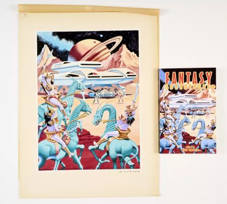 Lot 143 - Fantasy Adventures # 1 original cover artwork (1990s) painted and signed by Ron Turner for | Comic Book Auctions ltd