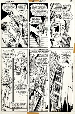 Ernie Chan, Jose Luis Garcia Lopez | The Joker #3 P 4 (Great Garcia-Lopez Inks! Jack Ryder Transforms Into the Creeper & Goes After the Joker!) 1975 | Romitaman