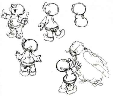 Dulieu, Jean (Jan van Oort) - Original sketch - Paulus the Woodgnome + Oehoeboeroe | Catawiki