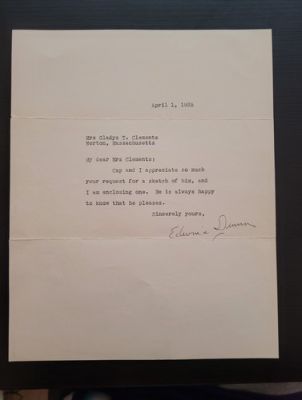 Original Edwina Dumm Americas first full-time female editorial cartoonist letter | eBay US (Buy It Now)