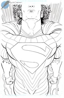 Steve Skroce | Absolute Superman Issue 13 Page Cover | Felix Comic Art
