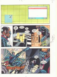 John Kalisz - Jsa #? P.8 Color Guide Art - Mister Terrific & Doctor Mid Nite - 2000S