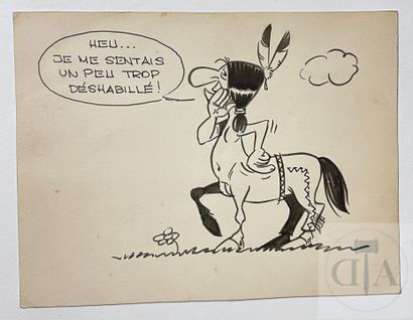 Salverius Louis/Dessin original humortistique illustrant un… | Dagoty