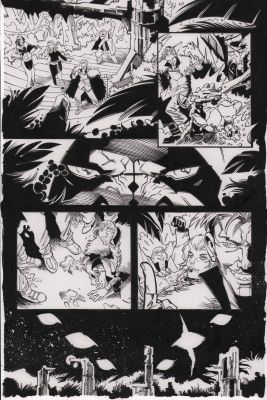 Jay Leisten | Star Wars: Darth Maul - Black, White, & Red #4 P.15 - Maul Glare Closeup - 2024 | Anthony’s Comic Book Art