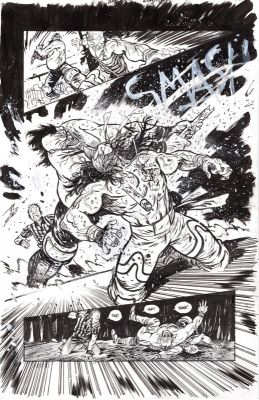 Daniel Warren Johnson | Do A Powerbomb #2, pg. 15 - Cobrasun vs. Kaneda the Destroyer | 2DGalleries