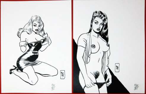 Bernet, Jordi - 2x artworks "Chicas" - (2016) | Catawiki