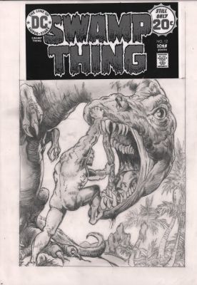 Chris Palmerini | Swamp Thing #12 Pencil Cover Re-Creation | Anthony’s Comic Book Art