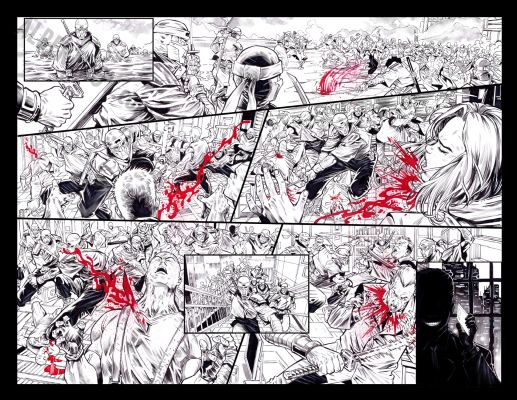 Esau And Isaac Escorza | Tmnt: the Last Ronin II Re-Evolution( Issue 5 Page 24 And 25 | Albert Moy