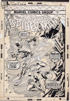 John Romita Sr Gil Kane - Amazing Spider-Man 143 Cover