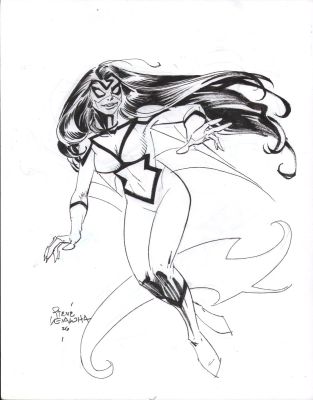 Steve Leialoha | Spider-Woman Full Figure Commission - Signed - 2026 | Anthony’s Comic Book Art