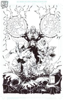 Whilce Portacio | Deadpool Wolverine 6 Cover - Variant | Panel Page Art